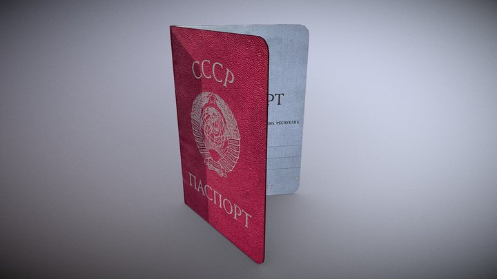 Soviet Passport 3D Model