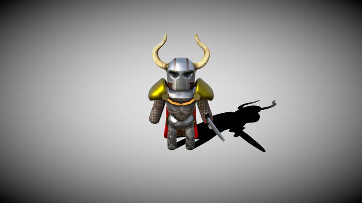 Toy Knight 3D Model
