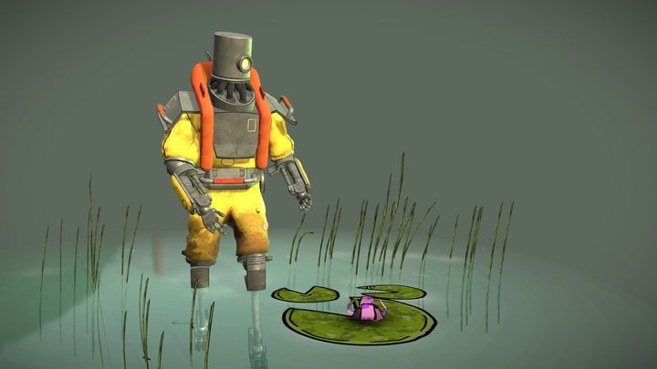 Ar-P0D - Nat Geo Space Expedition Bot 3D Model