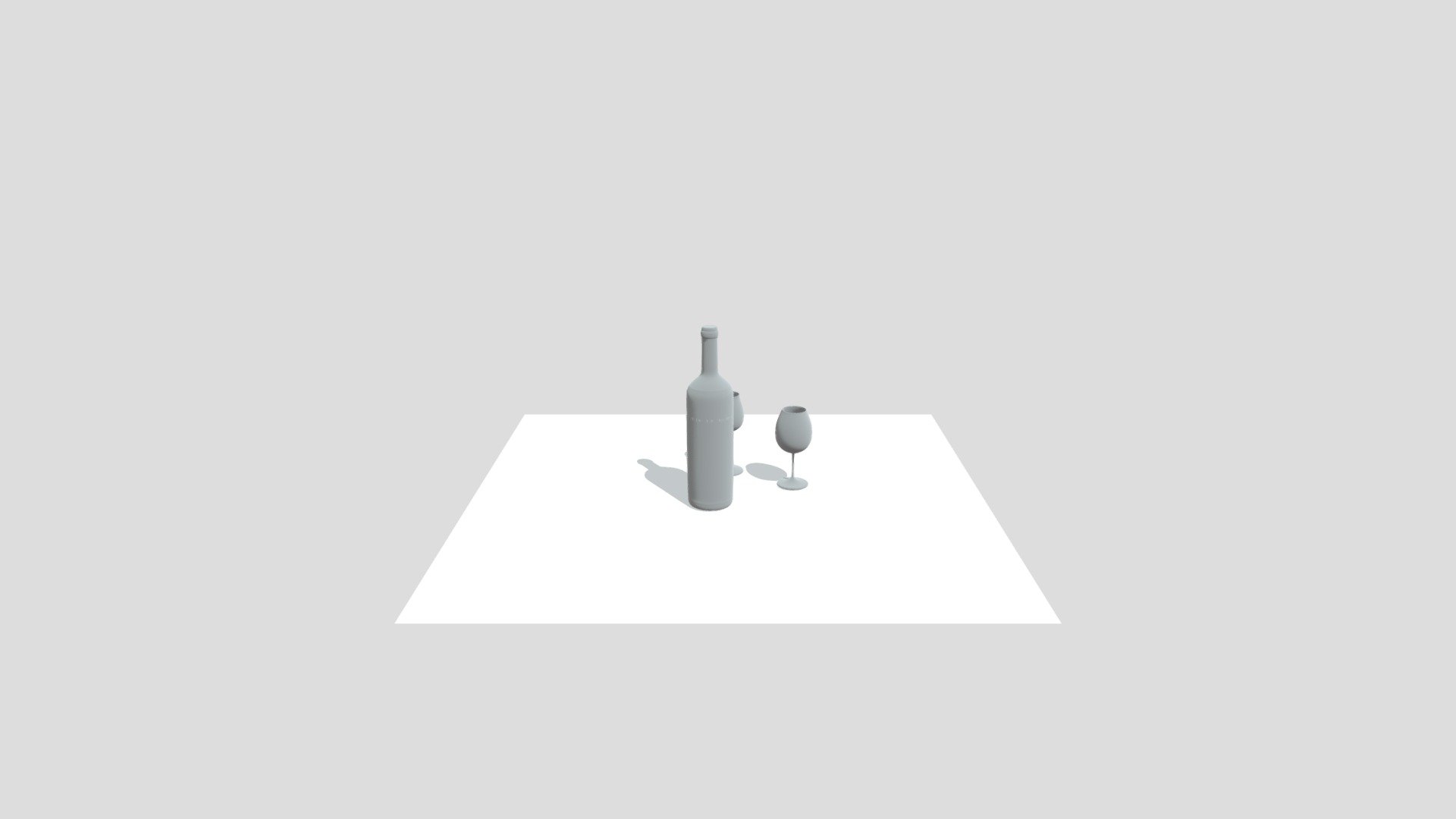 Copas y Botella de vino - Download Free 3D model by Neneh17 [de2c739 ...