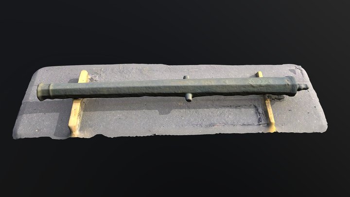 French Cannon 3D Model
