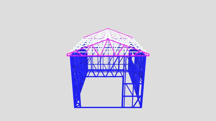 Гараж 5x7x4 3D Model