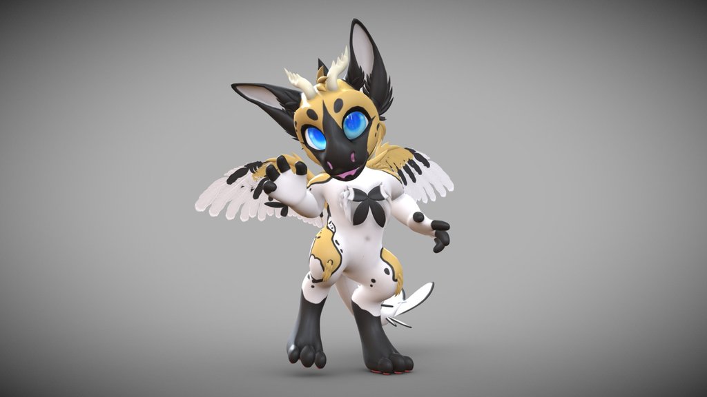 Toast Dutch Angel Dragon ( VRChat Avatar, Free )