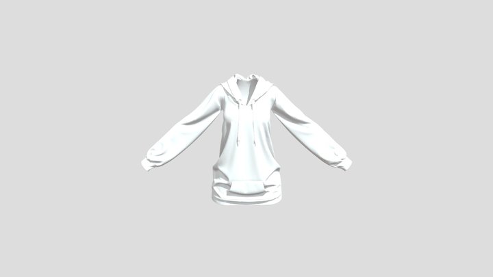 High Poly Hoodie 3D Model