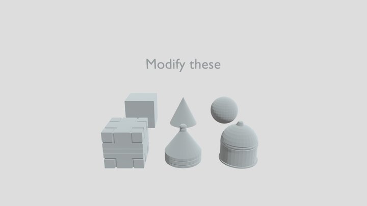 Mesh-modelling Fundamentals Exercise 3D Model