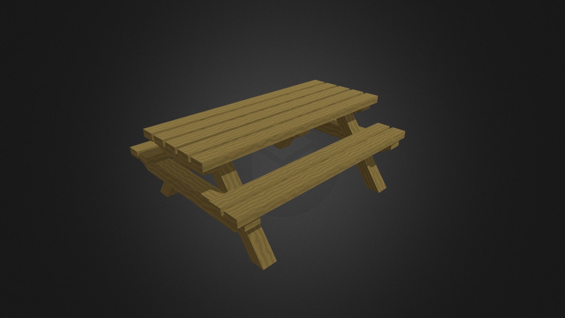 Taula de picnic — Sketchfab embed 3D viewer