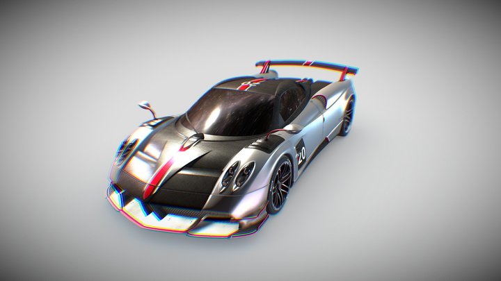 Pagani Huayra Roadster 2020 3D Model