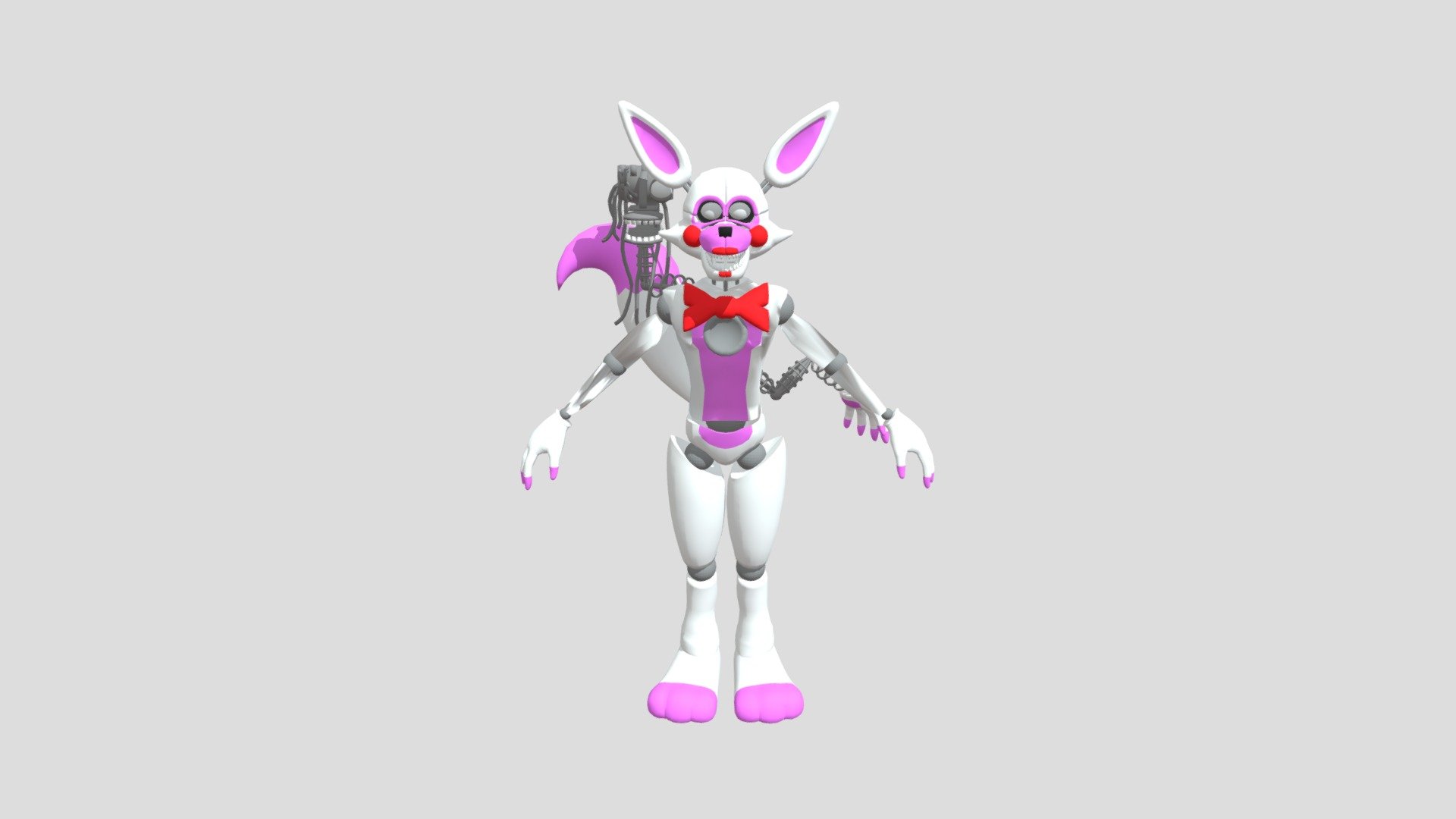 Stylized Mangle/Funtime Foxy FBX Version - Download Free 3D model by tarmac...