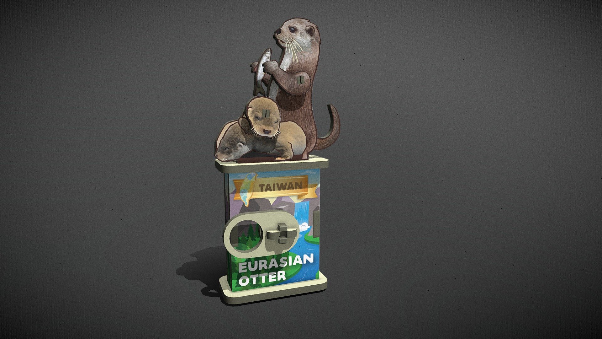[MC-014] Eurasian Otter — Sketchfab embed 3D viewer
