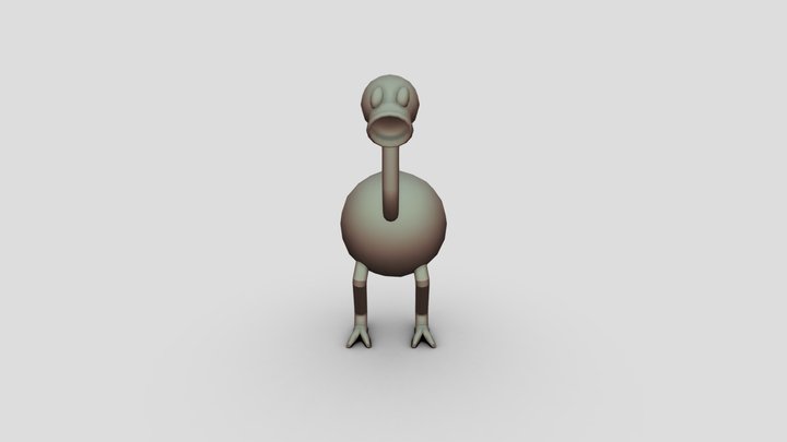 Suction Ostrich 3D Model