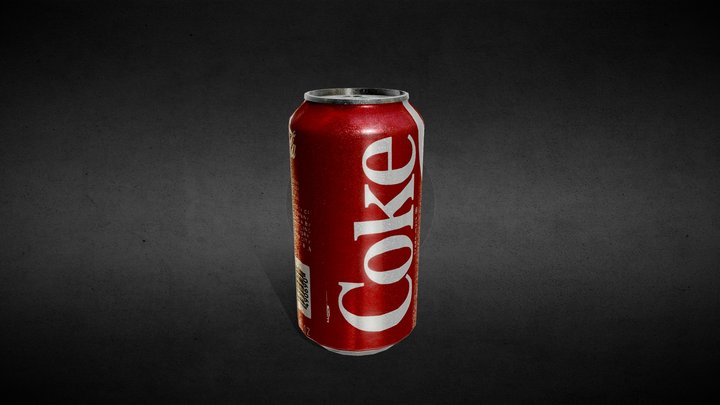Coca-Cola Can (4K Texture) 3D Model