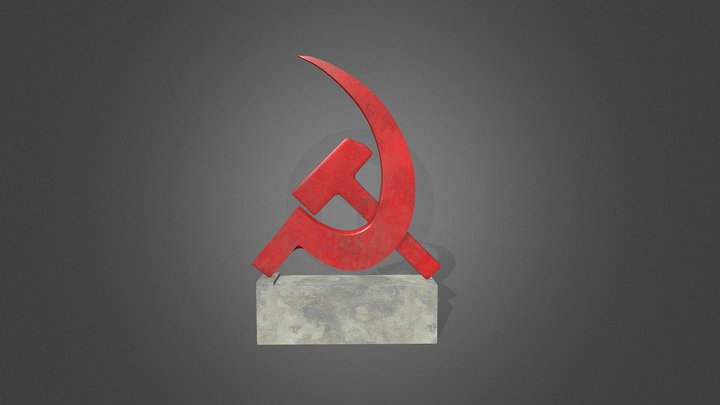 Hammer and Sickle Monument 3D Model