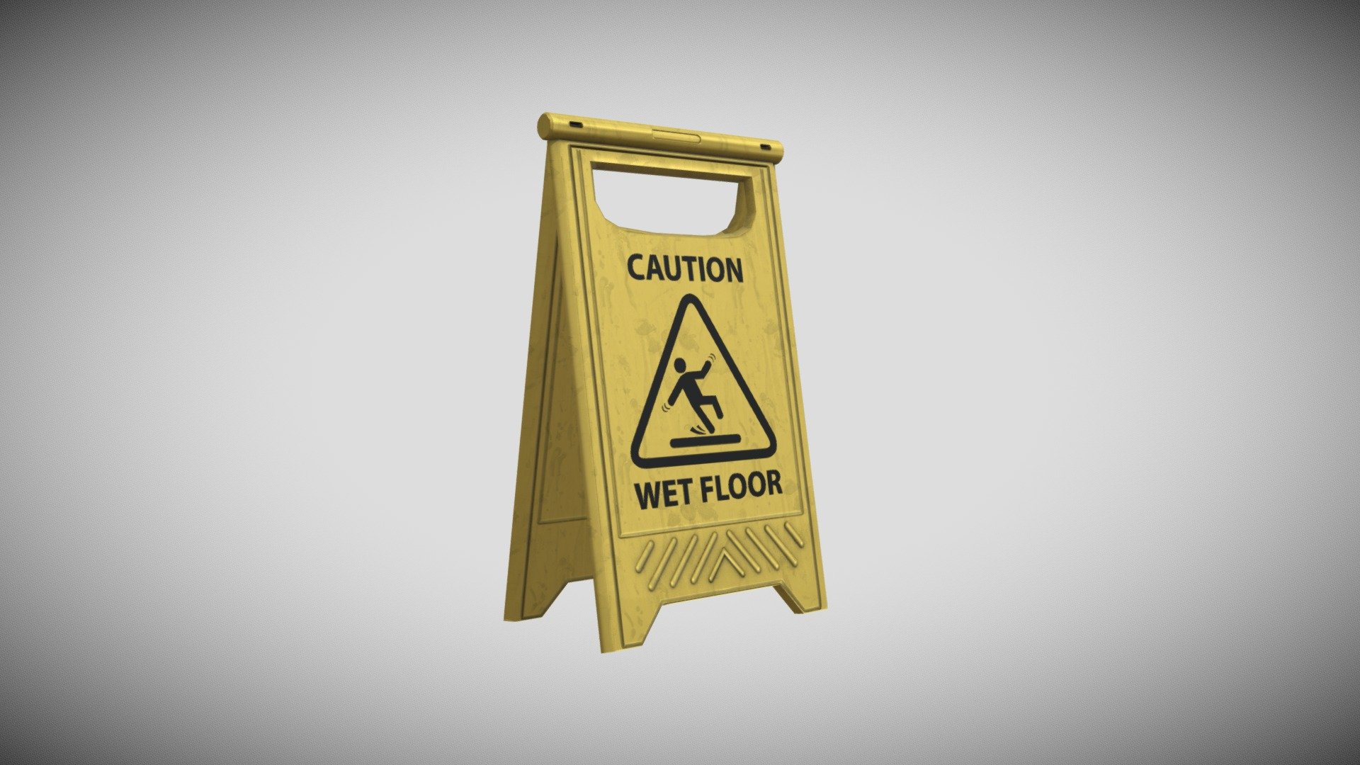 The Wet Floor Sign Download Free 3D Model By PersianTiger afsoft 