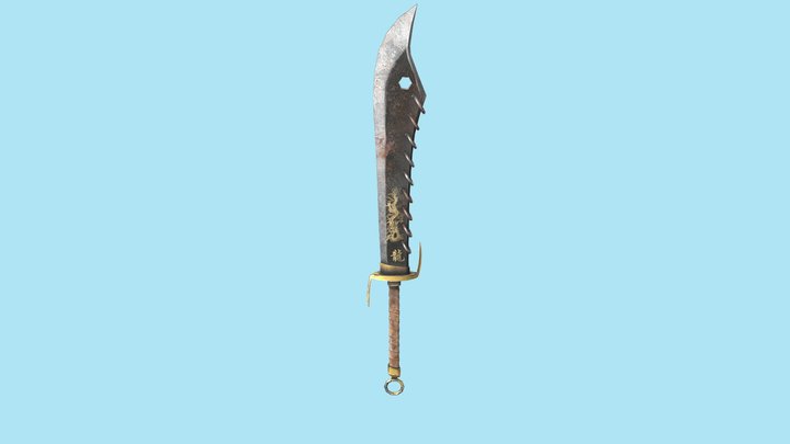 The Nine Ring Broadsword 3D Model