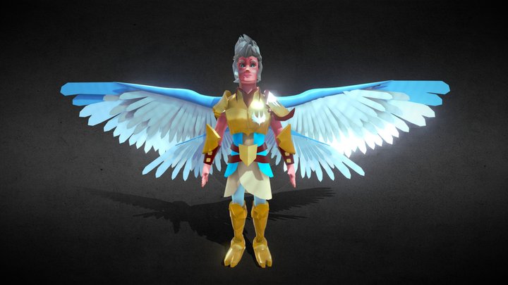 Angel Gabriel for BERIT Animated Series 3D Model