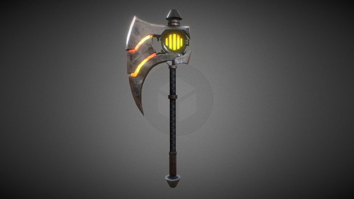 Battle Axe 3D Model