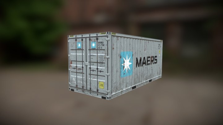 Poly Box - Shipping Container Prop 3D Model