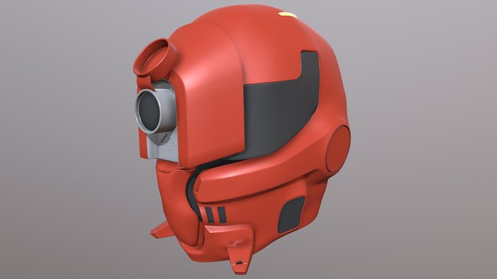 Ghost Angel Helmet 3D Model