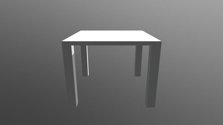 一張桌子 3D Model