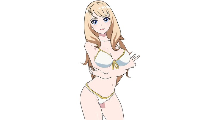 Aoi - Bikini Girl 3D Model