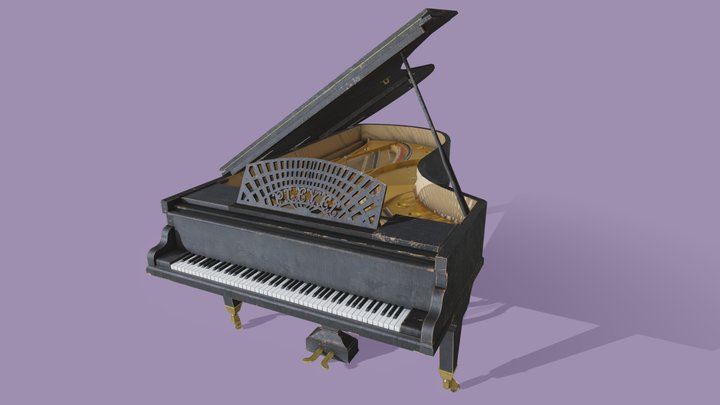 Grand Piano Pleyel 3D Model