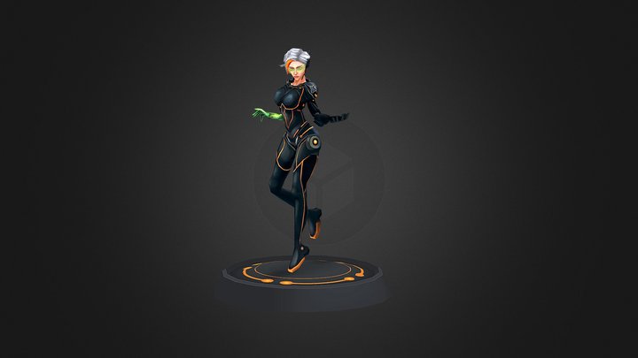 사이버 여전사 3D Model