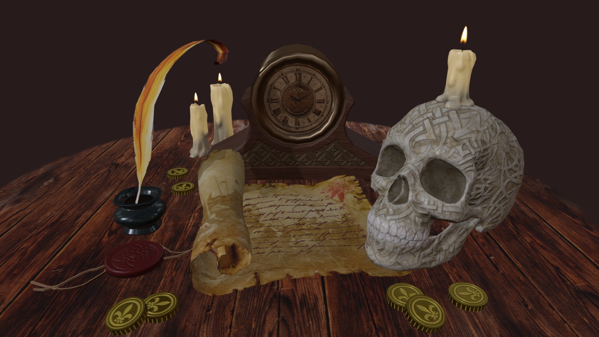 A Dead man's Letter - 3D model by salinaforr [de3a510] - Sketchfab