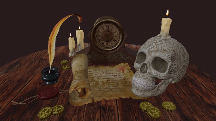 A Dead man's Letter 3D Model
