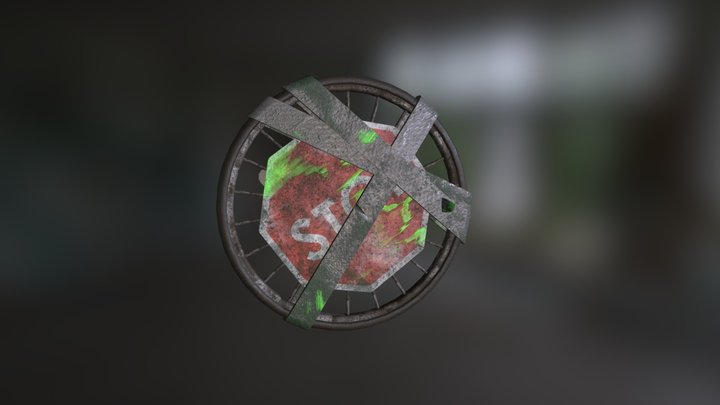 Makeshift Shield 3D Model