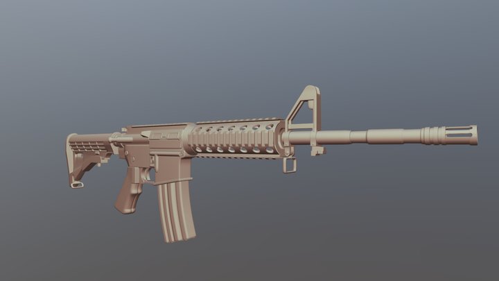 M4A1 Rifle 3D Model