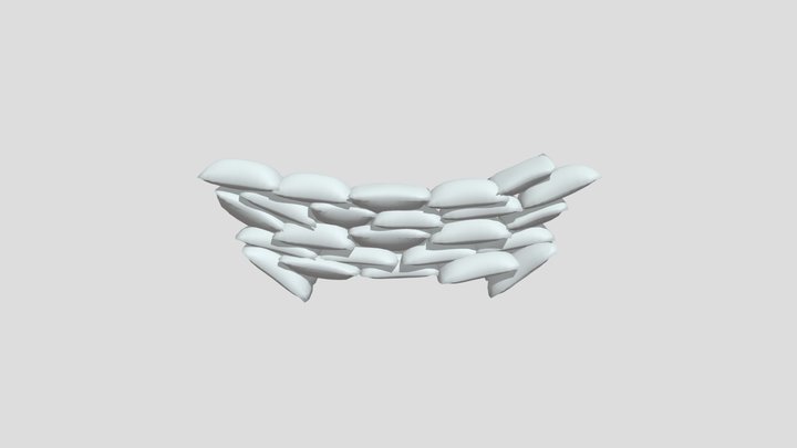 Sandbags 3D Model