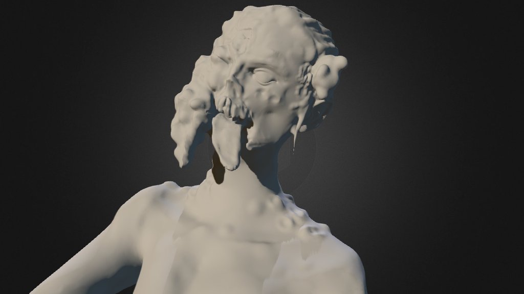 Zombie Lady (WIP) - 3D model by hristiyan.ognyanov [de3d855] - Sketchfab