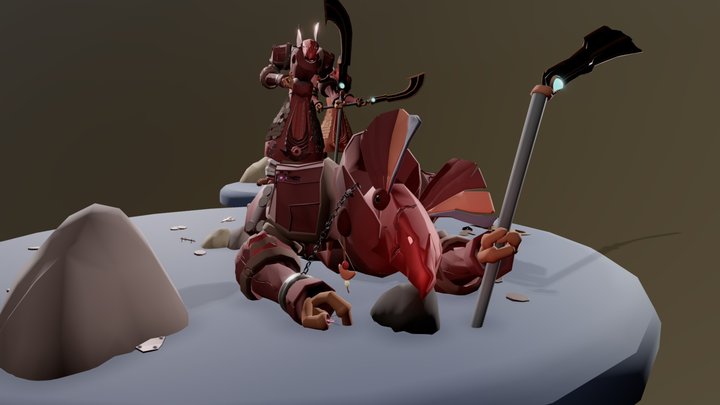 [ HW XYZ School ] Damage 3D Model