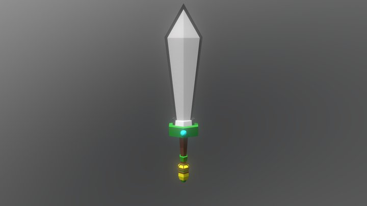 The First Sword of Blender 3D Model
