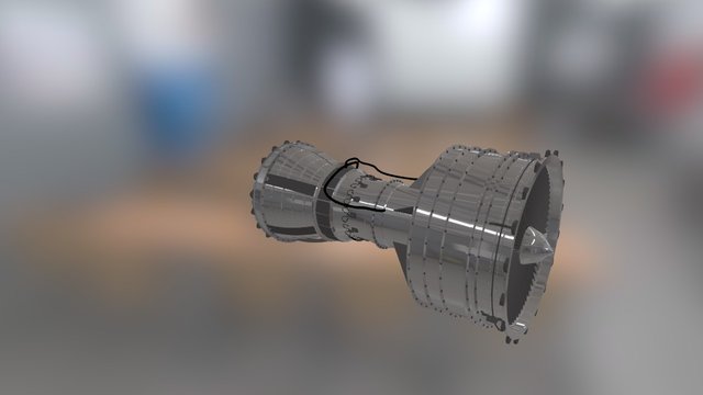 Réacteur d'avion 3D Model