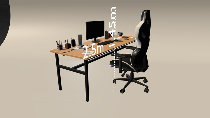 Chair Gaming 2 3D Model