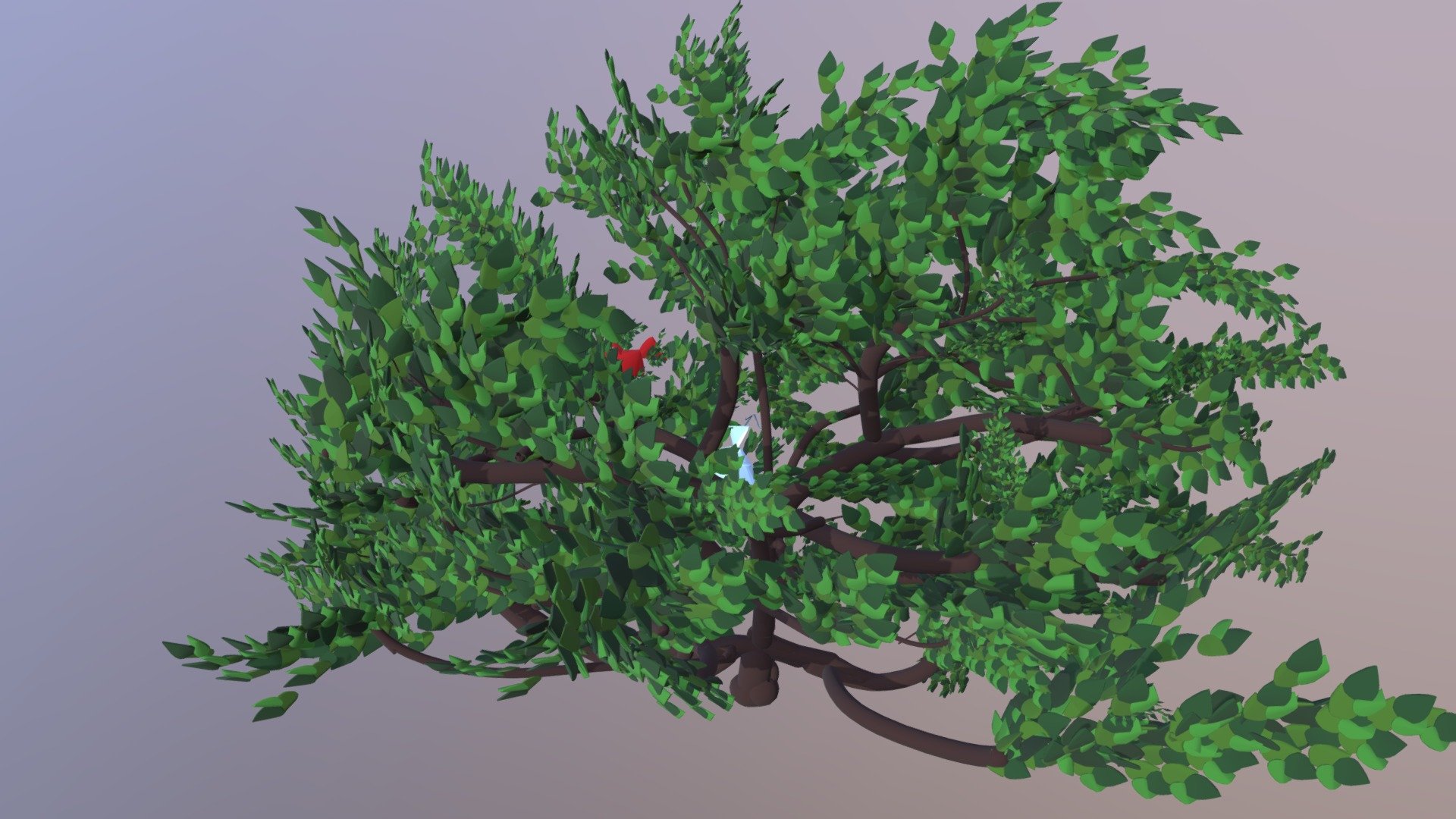 Tree with 2 birds