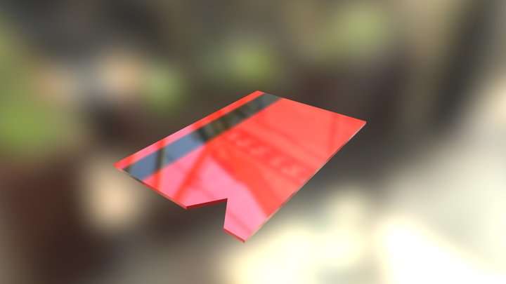 Red Keycard 3D Model