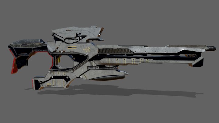 Sci-Fi_Gun 3D Model