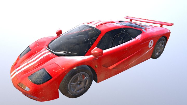 McLaren F1 by Marcelo Luna 3D Model