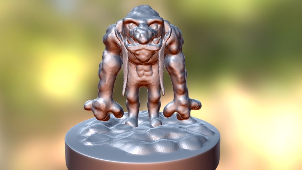 SculptJanuary Day 30 : Stone Troll