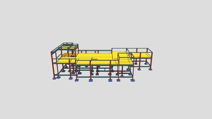 Izael Lopes - Projeto estrutural 3D Model