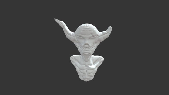 Monster Head-1 3D Model