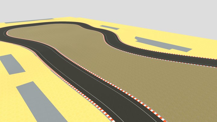Race Track "South Loop" 3D Model