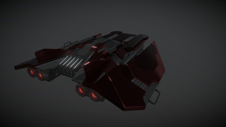 spaceship   aircraft  blender  file  Instagram 3D Model