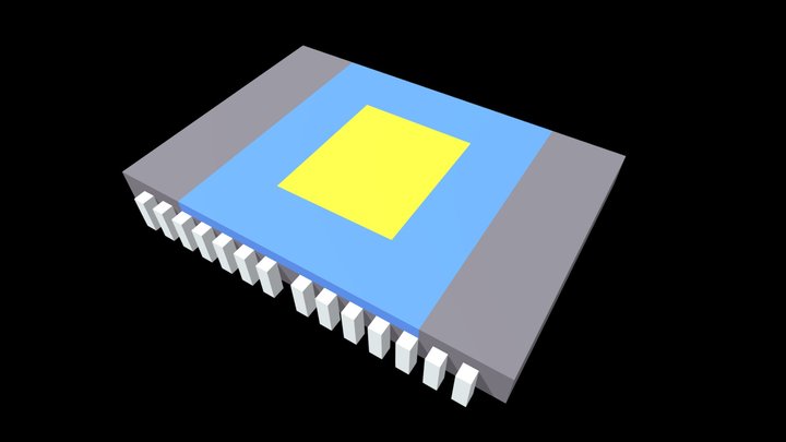 Maze-A-Tron - Force Field Chip 3D Model