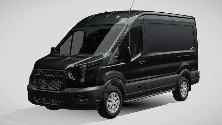 Ford Transit Van L2H2 Trail 2021 3D Model