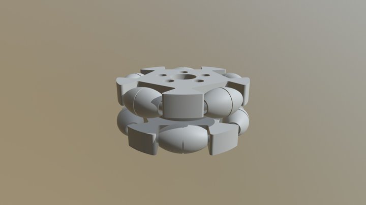 3d Printing Omni Wheel 1 3D Model