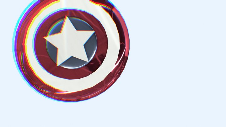 Captain America's Shield 3D Model