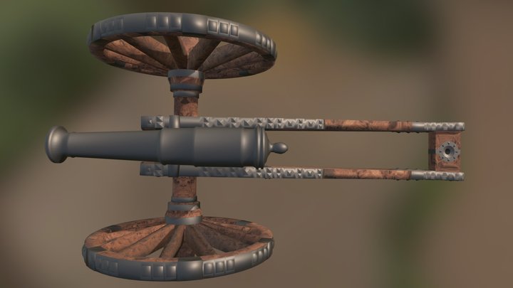 Field Cannon 3D Model